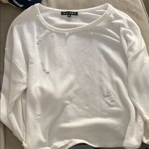 William B cropped sweater